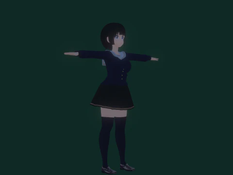 3DsMax बाइपेड मॉडल मेई असानो 3D मॉडल