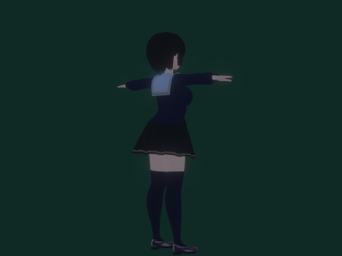 3DsMax Biped Model Mei Asano 3D 모델