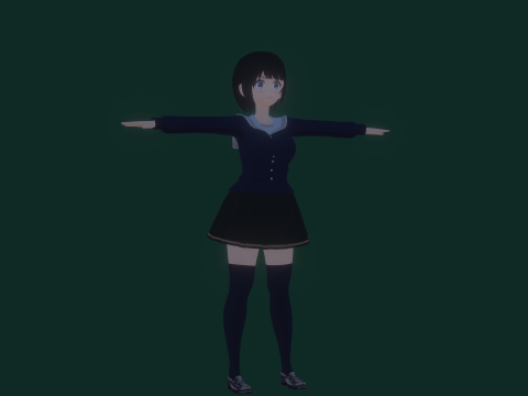 3DsMax Biped Model Mei Asano 3D 모델