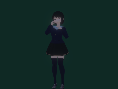 3DsMax Biped Model Mei Asano 3D 모델