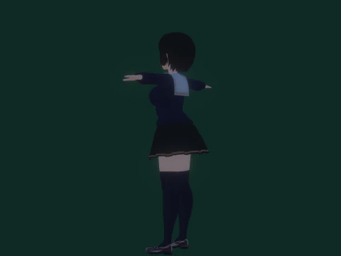 3DsMax बाइपेड मॉडल मेई असानो 3D मॉडल