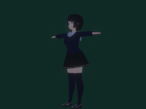 3DsMax Biped Model Mei Asano 3D 모델