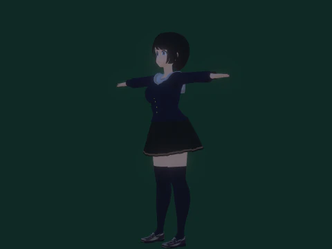 3DsMax बाइपेड मॉडल मेई असानो 3D मॉडल