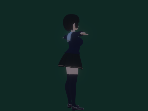 3DsMax Biped Model Mei Asano 3D 모델
