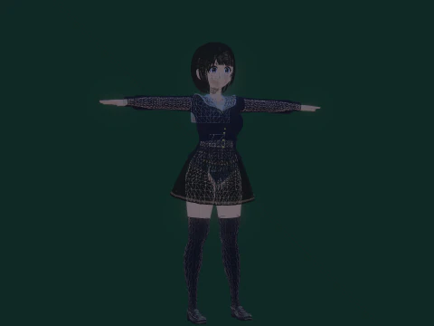 3DsMax बाइपेड मॉडल मेई असानो 3D मॉडल