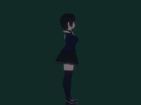 3DsMax Biped Model Mei Asano 3D 모델