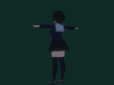 3DsMax बाइपेड मॉडल मेई असानो 3D मॉडल