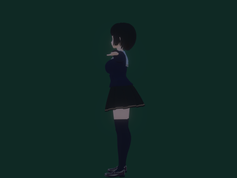 3DsMax Biped Model Mei Asano 3D 모델