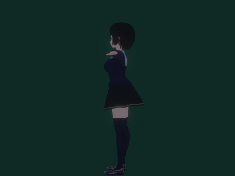 3DsMax बाइपेड मॉडल मेई असानो 3D मॉडल