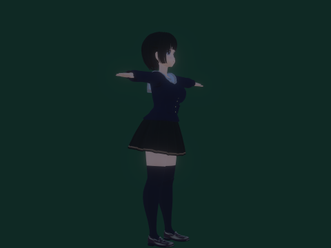 3DsMax Biped Model Mei Asano 3D 모델