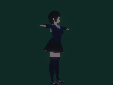 3DsMax बाइपेड मॉडल मेई असानो 3D मॉडल