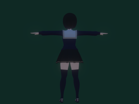 3DsMax Biped Model Mei Asano 3D 모델