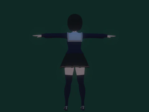 3DsMax बाइपेड मॉडल मेई असानो 3D मॉडल