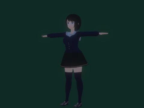 3DsMax बाइपेड मॉडल मेई असानो 3D मॉडल