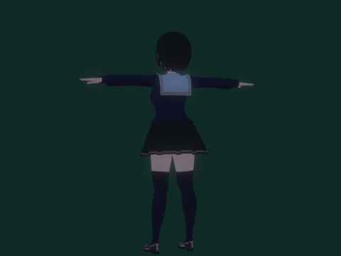 3DsMax Biped Model Mei Asano 3D 모델