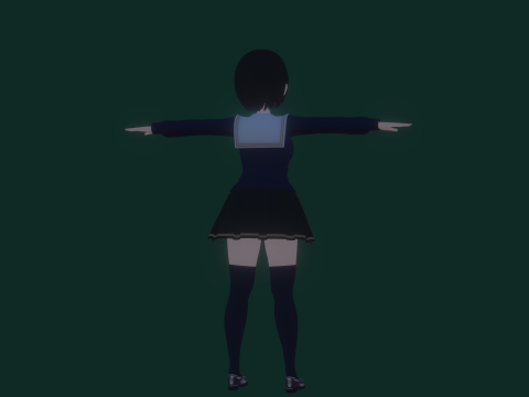 3DsMax Biped Model Mei Asano 3D 모델