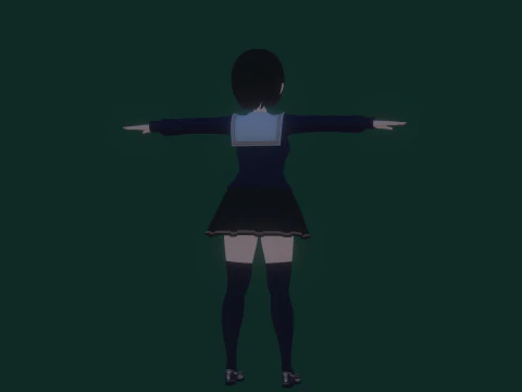 3DsMax बाइपेड मॉडल मेई असानो 3D मॉडल