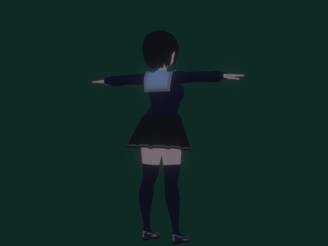 3DsMax Biped Model Mei Asano 3D 모델