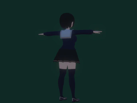 3DsMax बाइपेड मॉडल मेई असानो 3D मॉडल