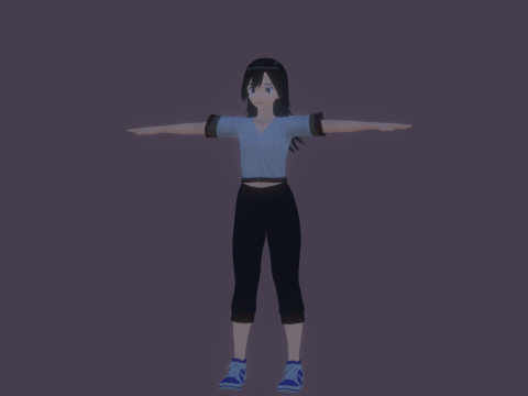 3DsMax Anime Character Model Miyu 3D Model
