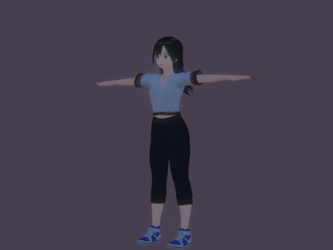 3DsMax Anime Character Model Miyu 3D Model
