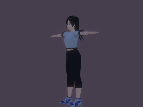 3DsMax Anime Character Model Miyu 3D Model