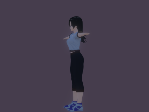 3DsMax Anime Character Model Miyu 3D Model