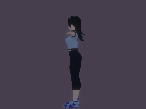 3DsMax Anime Character Model Miyu 3D Model