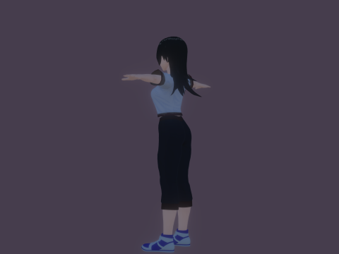 3DsMax Anime Character Model Miyu 3D Model