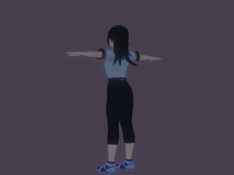 3DsMax Anime Character Model Miyu 3D Model