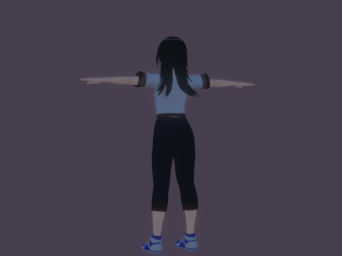 3DsMax Anime Character Model Miyu 3D Model