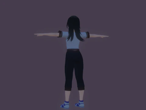 3DsMax Anime Character Model Miyu 3D Model
