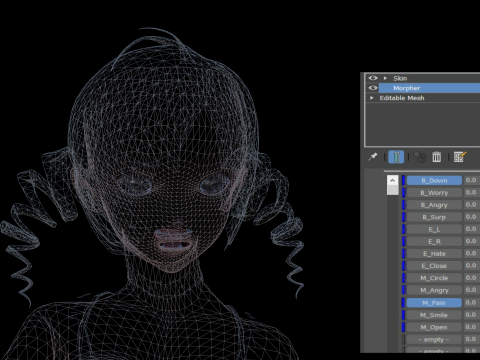 3DsMax Biped model PS3 gmae Cathrine cosplay Modèle 3D