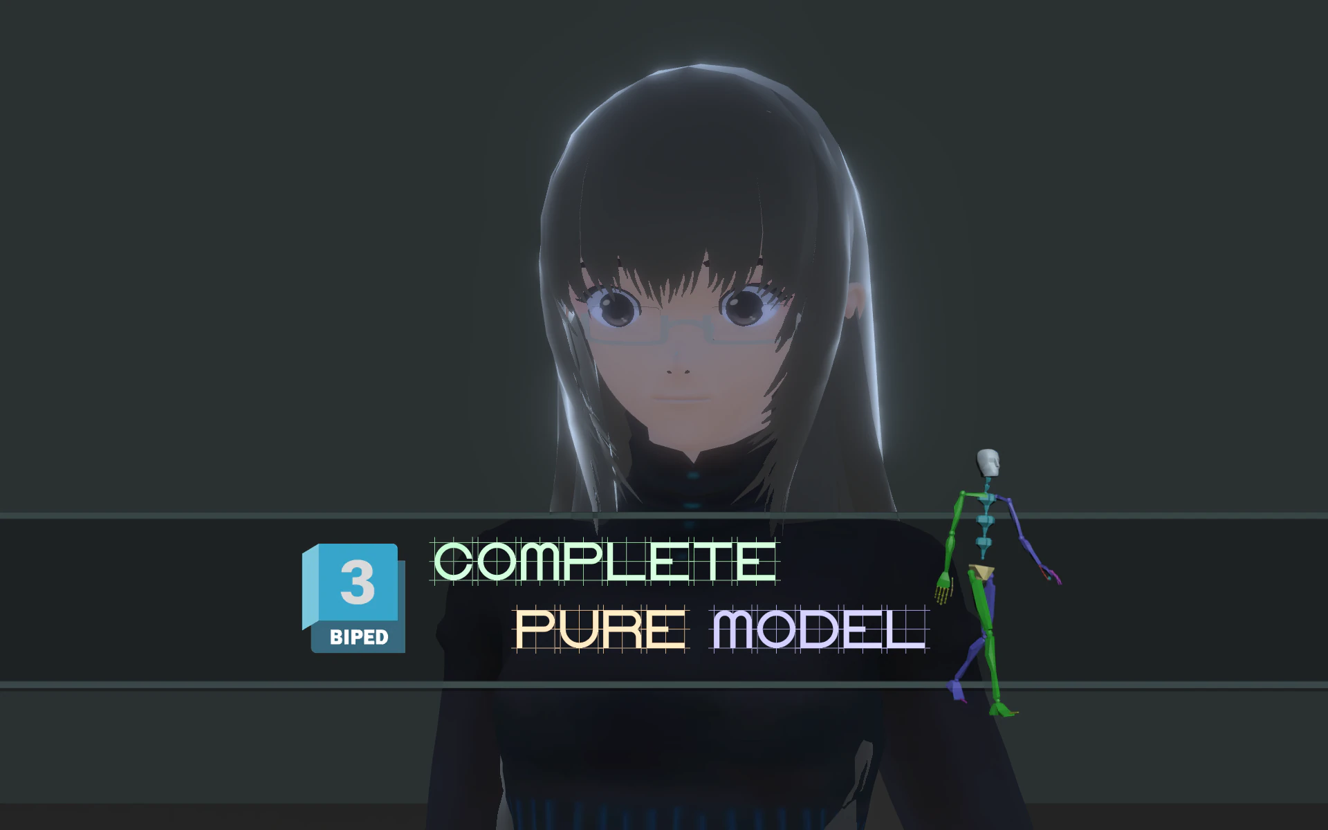 3DsMax Biped model PS3 gmae Kathrine cosplay 3D Model .c4d .max .obj .3ds .fbx .stl .blend