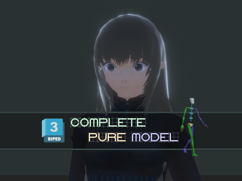 3DsMax Biped model PS3 gmae Kathrine cosplay 3Dモデル