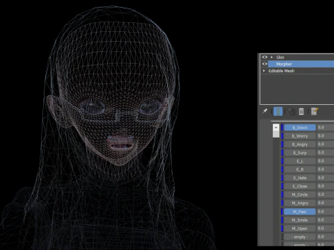 3DsMax Biped model PS3 gmae Kathrine cosplay 3D Model