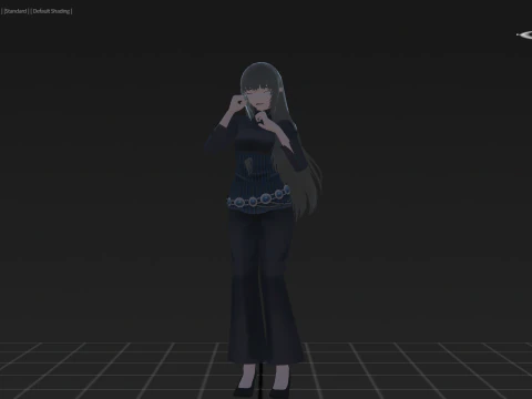 3DsMax Biped model PS3 gmae Kathrine cosplay 3D Model