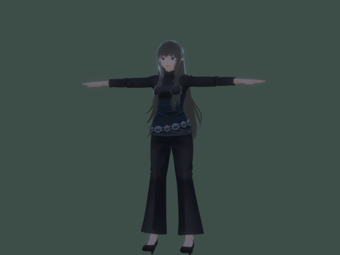 3DsMax Biped model PS3 gmae Kathrine cosplay 3D Модель