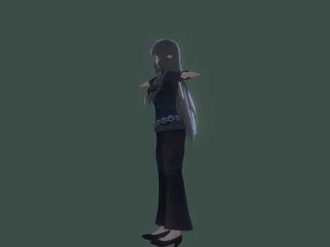 3DsMax Biped model PS3 gmae Kathrine cosplay 3D Model