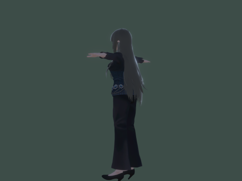 3DsMax Biped model PS3 gmae Kathrine cosplay 3D Модель