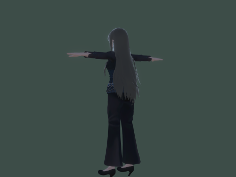 3DsMax Biped model PS3 gmae Kathrine cosplay 3D Модель