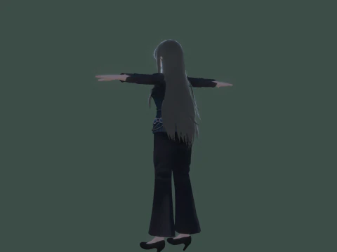 3DsMax Biped model PS3 gmae Kathrine cosplay 3D Model