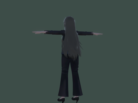 3DsMax Biped model PS3 gmae Kathrine cosplay 3D Модель