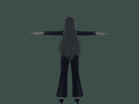 3DsMax Biped model PS3 gmae Kathrine cosplay 3D Модель