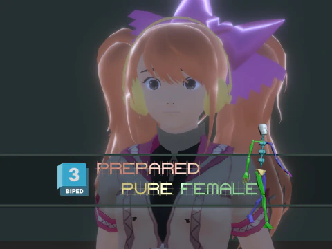 3डी मैक्स बाइपेड मॉडल पर्सोना 4 राइज कुजिकावा डांसिंग कॉस्प्ले 3D मॉडल