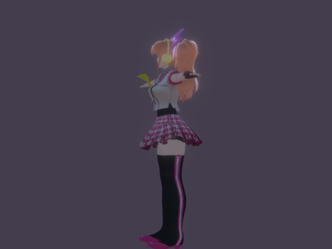 3DsMax Biped model Persona4 Rise Kujikawa Dancing cosplay Model 3D