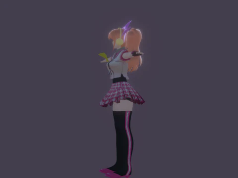 3DsMax Biped model Persona4 Rise Kujikawa Dancing cosplay 3D Model