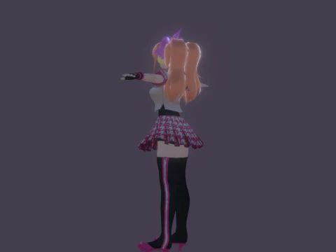 3DsMax Biped model Persona4 Rise Kujikawa Dancing cosplay 3D Model