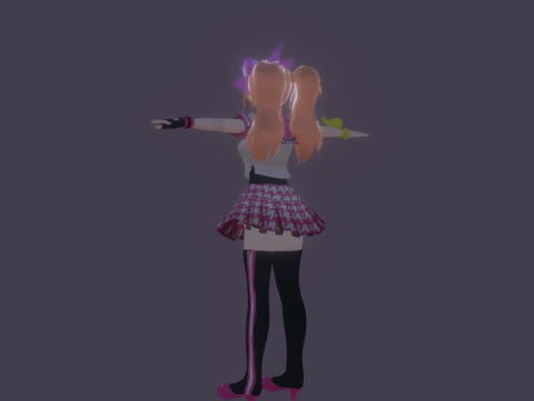 3DsMax Biped model Persona4 Rise Kujikawa Dancing cosplay 3D Model