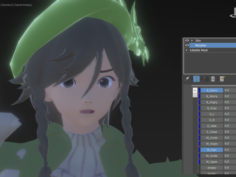 3DsMax Biped model Genshin impact Venti cosplay 3D 모델